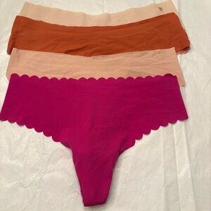 Victoria's Secret Panties - Pink, Orange, and Cream